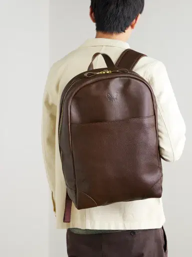 Bennett Winch Logo-Debossed Full-Grain Leather Backpack - Men | Thumbnail 2 Bennett Winch Logo-Debossed Full-Grain Leather Backpack - Men | Thumbnail 2