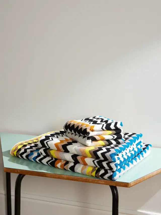 Missoni Home Best Set of Five Striped Cotton-Terry Towels - Men