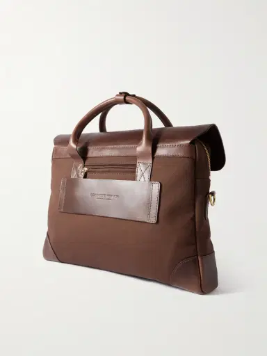 Bennett Winch Cotton-Canvas and Full-Grain Leather Briefcase - Men | Thumbnail 3 Bennett Winch Cotton-Canvas and Full-Grain Leather Briefcase - Men | Thumbnail 3