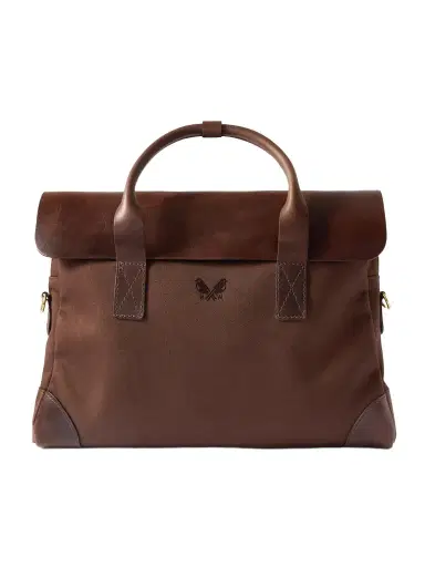 Bennett Winch Cotton-Canvas and Full-Grain Leather Briefcase - Men | Thumbnail 1 Bennett Winch Cotton-Canvas and Full-Grain Leather Briefcase - Men | Thumbnail 1