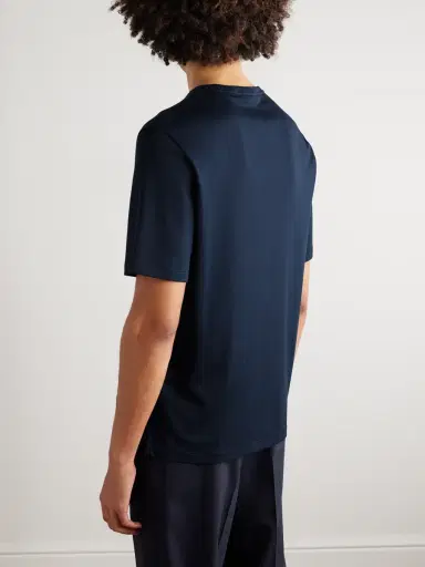 Loro Piana Tremezzo Sea Island Cotton-Jersey T-Shirt - Men | Thumbnail 3 Loro Piana Tremezzo Sea Island Cotton-Jersey T-Shirt - Men | Thumbnail 3
