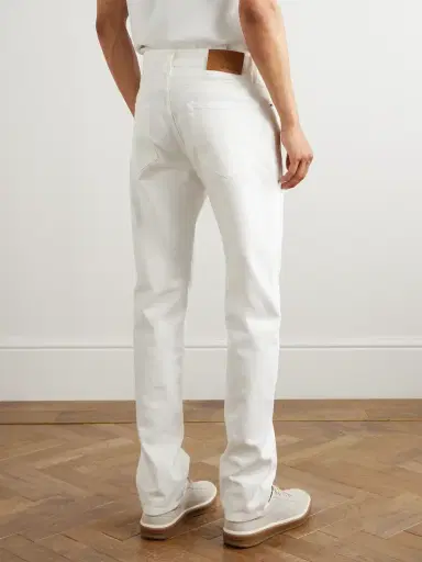 Loro Piana Quarona Slim-Fit Straight-Leg Jeans - Men | Thumbnail 4