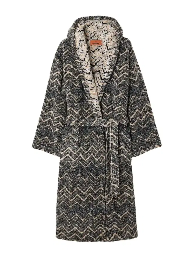 Missoni Striped Cotton-Terry Jacquard Hooded Robe - Men