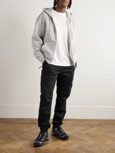 Stone Island Tapered Organic Cotton-Blend Cargo Trousers - Men | Thumbnail 2 Stone Island Tapered Organic Cotton-Blend Cargo Trousers - Men | Thumbnail 2