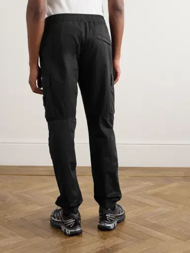 Stone Island Tapered Organic Cotton-Blend Cargo Trousers - Men | Thumbnail 4 Stone Island Tapered Organic Cotton-Blend Cargo Trousers - Men | Thumbnail 4