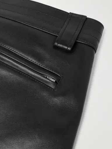 Saint Laurent Tapered Leather Trousers - Men | Thumbnail 5 Saint Laurent Tapered Leather Trousers - Men | Thumbnail 5
