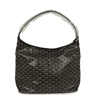 goyard Goyard Goyardine Black Boheme Hobo Bag Palladium Hardware | Thumbnail 4 goyard Goyard Goyardine Black Boheme Hobo Bag Palladium Hardware | Thumbnail 4