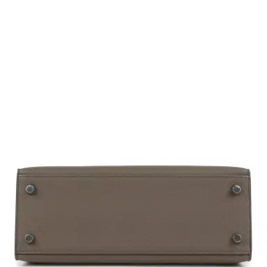 HERMÈS Hermes Kelly Sellier 25 Etain Epsom Palladium Hardware | Thumbnail 6 HERMÈS Hermes Kelly Sellier 25 Etain Epsom Palladium Hardware | Thumbnail 6