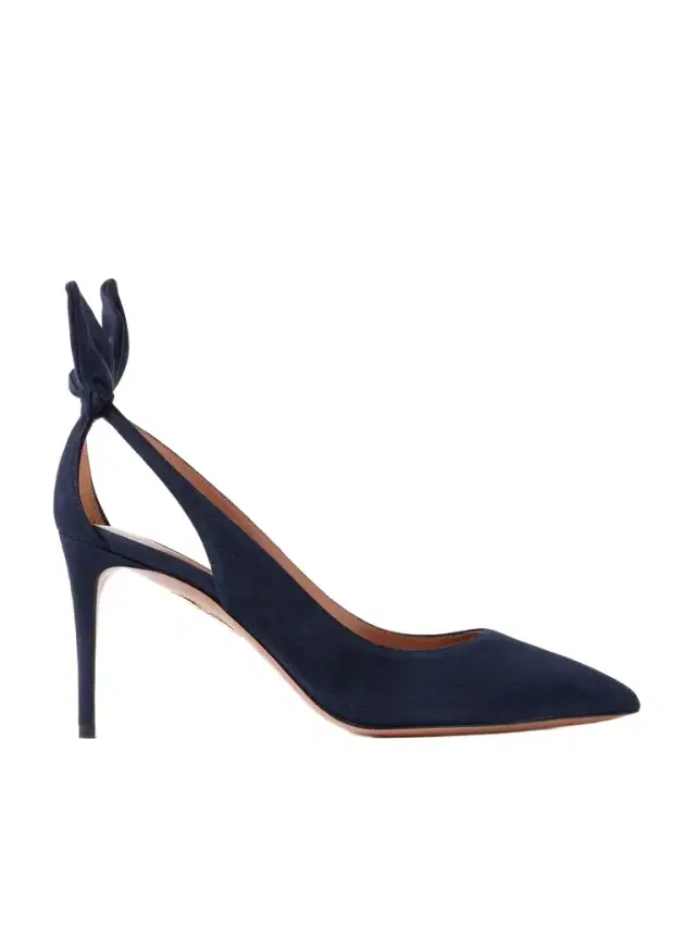 Bow Tie 85 Suede Pumps
