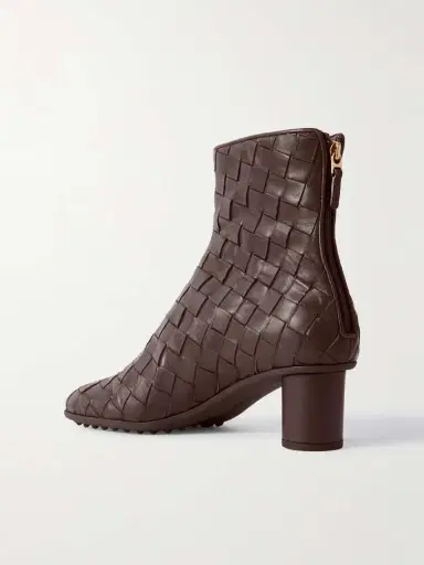 Bottega Veneta Atomic Intrecciato Leather Ankle Boots | Thumbnail 3 Bottega Veneta Atomic Intrecciato Leather Ankle Boots | Thumbnail 3