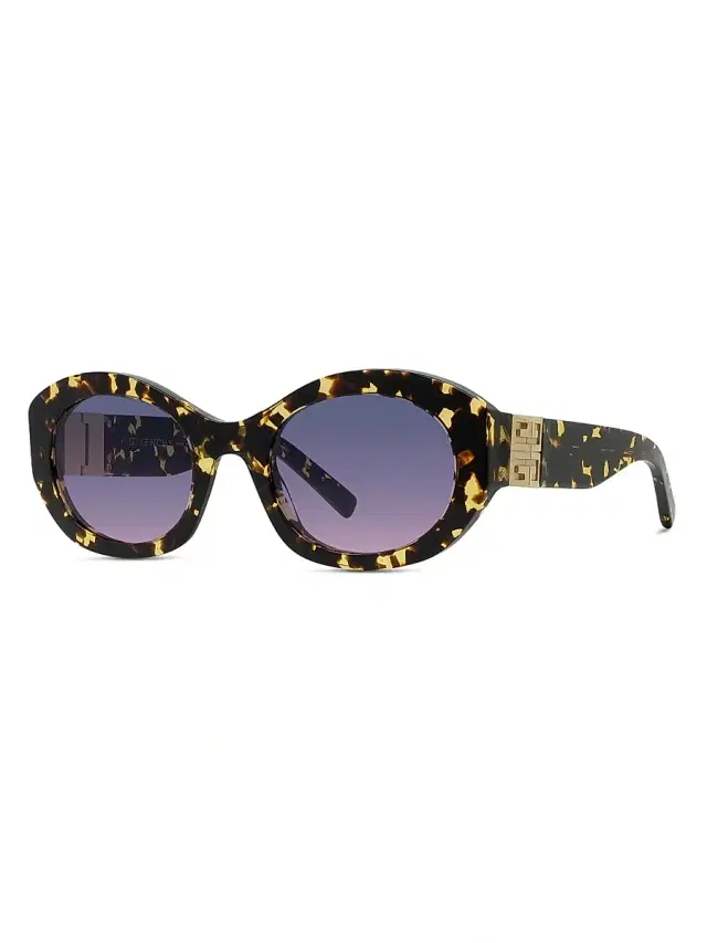 Givenchy Women's 4G 52MM Oval Sunglasses - Coloured Havana Gradient Blue