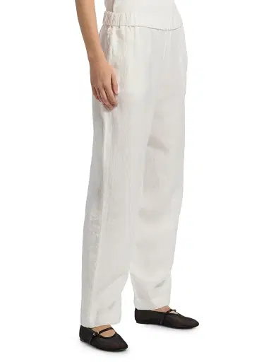 Jenni Kayne Women's Logan Relaxed Linen Pants - Ivory - Size XL | Thumbnail 4