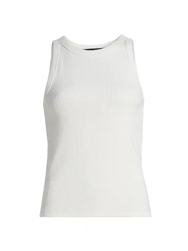 Jenni Kayne Women's Rib-Knit Cotton Tank - Ivory - Size XL | Thumbnail 1 Jenni Kayne Women's Rib-Knit Cotton Tank - Ivory - Size XL | Thumbnail 1