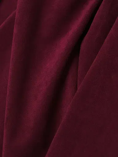 Natori Women's Vegan Luxe Suede Asymmetric Drape Neck Dress - Ruby - Size 12 | Thumbnail 6