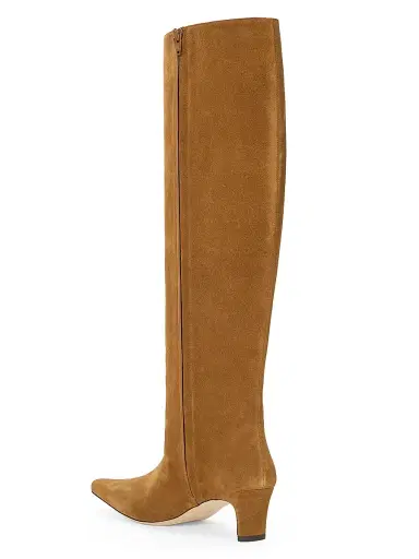 Staud Women's Wally 55MM Suede Wide-Calf Knee-High Boots - Tan - Size 10 | Thumbnail 3 Staud Women's Wally 55MM Suede Wide-Calf Knee-High Boots - Tan - Size 10 | Thumbnail 3