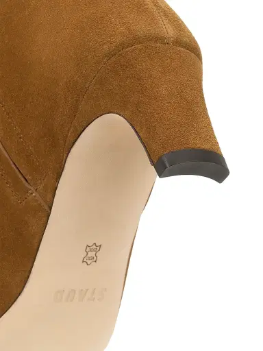 Staud Women's Wally 55MM Suede Wide-Calf Knee-High Boots - Tan - Size 10 | Thumbnail 5 Staud Women's Wally 55MM Suede Wide-Calf Knee-High Boots - Tan - Size 10 | Thumbnail 5