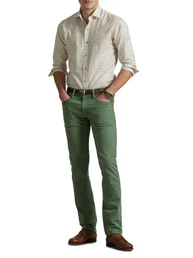 Polo Ralph Lauren Men's Classic-Fit Tattersall Twill Shirt - Cream Lovat Multi | Thumbnail 2 Polo Ralph Lauren Men's Classic-Fit Tattersall Twill Shirt - Cream Lovat Multi | Thumbnail 2