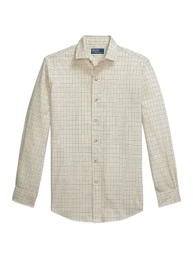 Polo Ralph Lauren Men's Classic-Fit Tattersall Twill Shirt - Cream Lovat Multi | Thumbnail 1 Polo Ralph Lauren Men's Classic-Fit Tattersall Twill Shirt - Cream Lovat Multi | Thumbnail 1