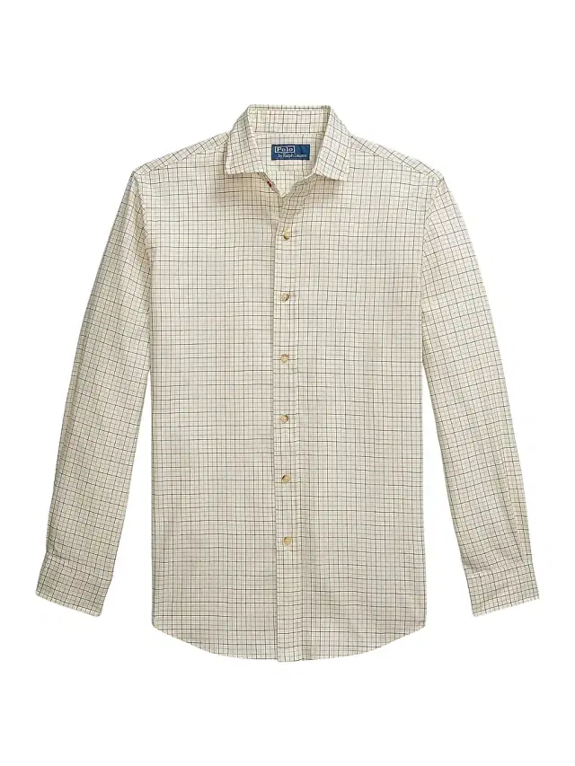 Polo Ralph Lauren Men's Classic-Fit Tattersall Twill Shirt - Cream Lovat Multi