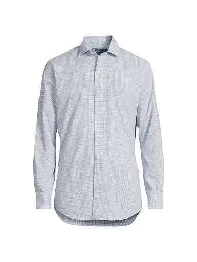 Polo Ralph Lauren Men's Classic-Fit Glen Plaid Poplin Shirt - Blue Multi | Thumbnail 1 Polo Ralph Lauren Men's Classic-Fit Glen Plaid Poplin Shirt - Blue Multi | Thumbnail 1