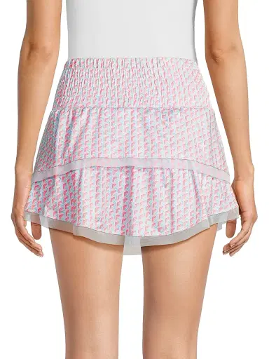 Lucky in Love Women's Groovy Printed Tier Miniskirt - Baha | Thumbnail 5 Lucky in Love Women's Groovy Printed Tier Miniskirt - Baha | Thumbnail 5