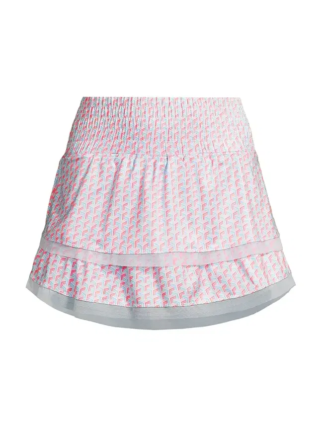 Lucky in Love Women's Groovy Printed Tier Miniskirt - Baha