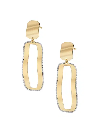 Oradina Women's 14K Yellow Gold Bellissima Drop Earrings - Gold | Thumbnail 1 Oradina Women's 14K Yellow Gold Bellissima Drop Earrings - Gold | Thumbnail 1