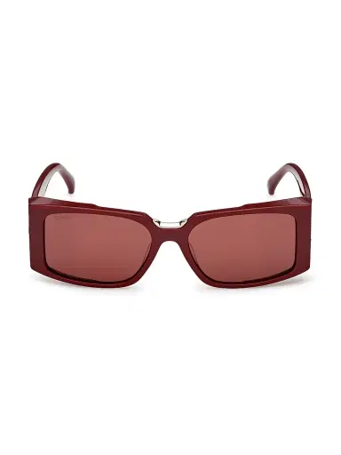 Max Mara Women's Spark 54MM Rectangular Sunglasses - Shiny Wine | Thumbnail 2 Max Mara Women's Spark 54MM Rectangular Sunglasses - Shiny Wine | Thumbnail 2