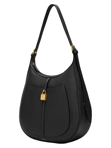 DeMellier Women's Siena Grained Leather Hobo Bag - Black Grain | Thumbnail 2 DeMellier Women's Siena Grained Leather Hobo Bag - Black Grain | Thumbnail 2