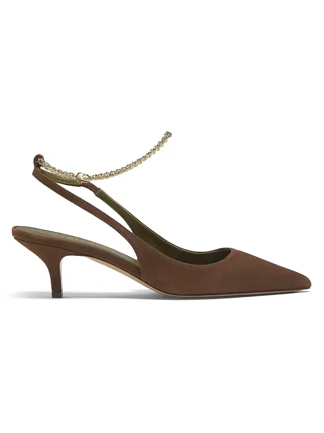 Maria Luca Women's Felicia 60MM Suede Slingback Pumps - Dark Brown