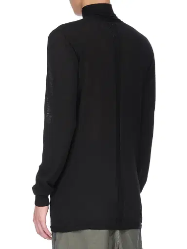 Rick Owens Men's Level Wool Turtleneck Sweater | Thumbnail 3 Rick Owens Men's Level Wool Turtleneck Sweater | Thumbnail 3
