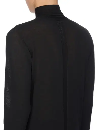 Rick Owens Men's Level Wool Turtleneck Sweater | Thumbnail 5 Rick Owens Men's Level Wool Turtleneck Sweater | Thumbnail 5