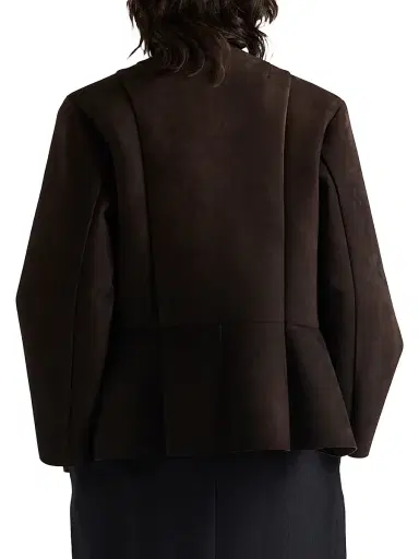 Prada Women's Bonded Suede Jacket - Brown | Thumbnail 3 Prada Women's Bonded Suede Jacket - Brown | Thumbnail 3