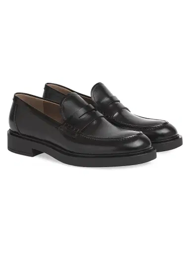 Gianvito Rossi Men's Harris Leather Penny Loafers - Moka | Thumbnail 2 Gianvito Rossi Men's Harris Leather Penny Loafers - Moka | Thumbnail 2