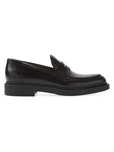 Gianvito Rossi Men's Harris Leather Penny Loafers - Moka | Thumbnail 1 Gianvito Rossi Men's Harris Leather Penny Loafers - Moka | Thumbnail 1