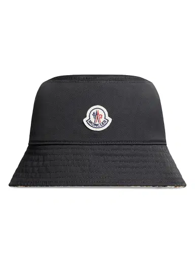 Moncler Women's Hat in Wool Blend - Brown Black | Thumbnail 2 Moncler Women's Hat in Wool Blend - Brown Black | Thumbnail 2
