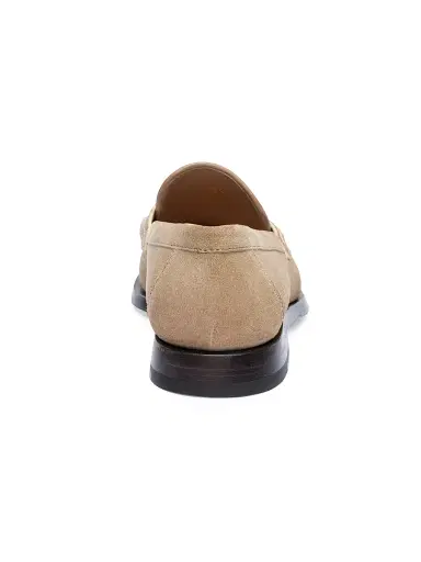 Santoni Women's Airglow Suede Penny Loafers - Beige - Size 11.5 | Thumbnail 7 Santoni Women's Airglow Suede Penny Loafers - Beige - Size 11.5 | Thumbnail 7