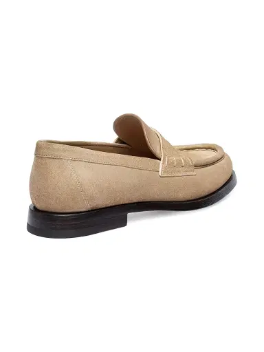 Santoni Women's Airglow Suede Penny Loafers - Beige - Size 11.5 | Thumbnail 8 Santoni Women's Airglow Suede Penny Loafers - Beige - Size 11.5 | Thumbnail 8