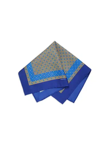 Stefano Ricci Men's Luxury Silk Tie Set - Blue Yellow | Thumbnail 3 Stefano Ricci Men's Luxury Silk Tie Set - Blue Yellow | Thumbnail 3