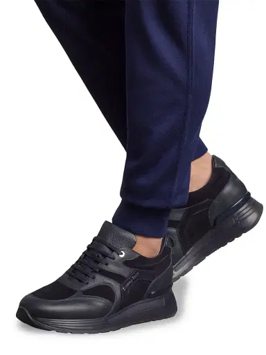 Stefano Ricci Men's Silk and Cotton with Croc Jogging Trousers - Deep Blue - Size 40 | Thumbnail 6 Stefano Ricci Men's Silk and Cotton with Croc Jogging Trousers - Deep Blue - Size 40 | Thumbnail 6