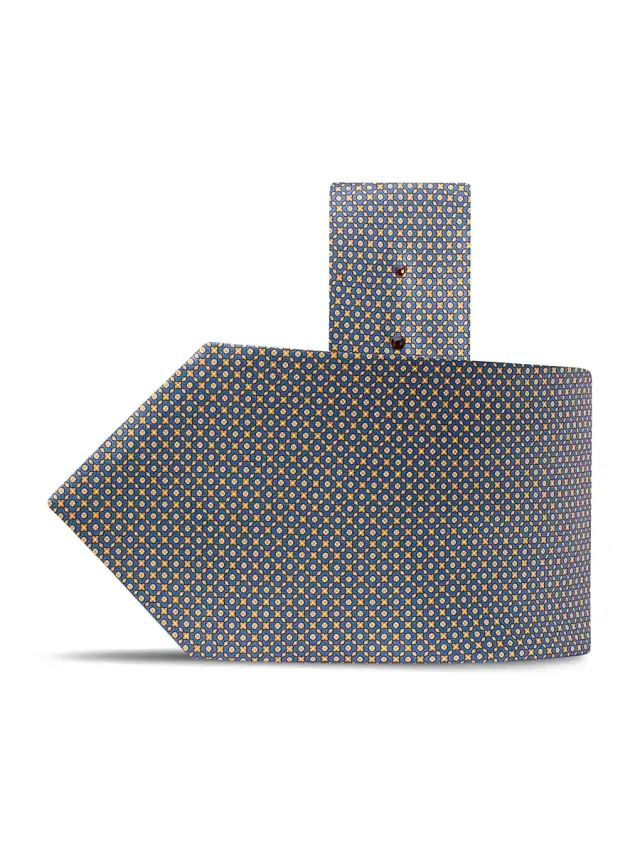 Men's Luxury Silk Tie - Blue Yellow Men's Luxury Silk Tie - Blue Yellow