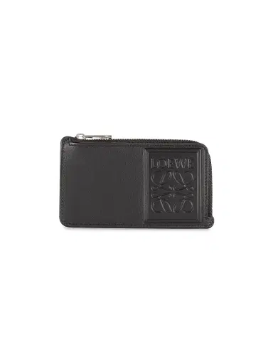 LOEWE Men's Loewe Patch Coin Cardholder - Black | Thumbnail 1