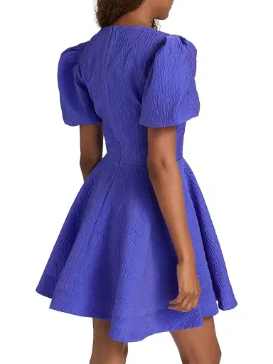 Rebecca Vallance Women's Viola Puff-Sleeve Minidress - Periwinkle Blue - Size 6 | Thumbnail 5 Rebecca Vallance Women's Viola Puff-Sleeve Minidress - Periwinkle Blue - Size 6 | Thumbnail 5