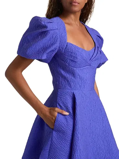 Rebecca Vallance Women's Viola Puff-Sleeve Minidress - Periwinkle Blue - Size 6 | Thumbnail 6 Rebecca Vallance Women's Viola Puff-Sleeve Minidress - Periwinkle Blue - Size 6 | Thumbnail 6