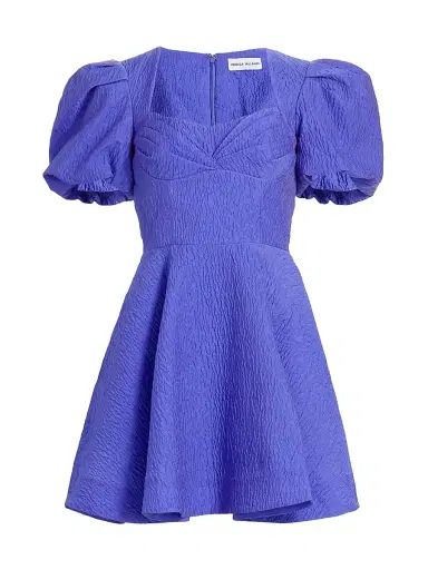 Rebecca Vallance Women's Viola Puff-Sleeve Minidress - Periwinkle Blue - Size 6 | Thumbnail 1 Rebecca Vallance Women's Viola Puff-Sleeve Minidress - Periwinkle Blue - Size 6 | Thumbnail 1