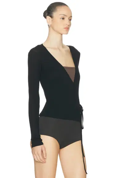 St. Agni Baby Wool Wrap Top | Thumbnail 2 St. Agni Baby Wool Wrap Top | Thumbnail 2