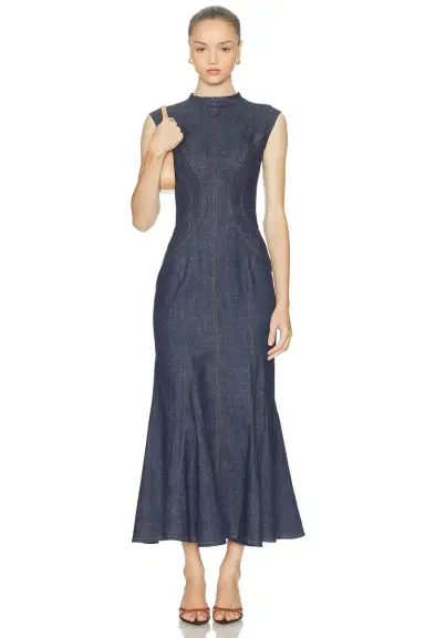 Mimchik Denim Dress | Thumbnail 1 Mimchik Denim Dress | Thumbnail 1