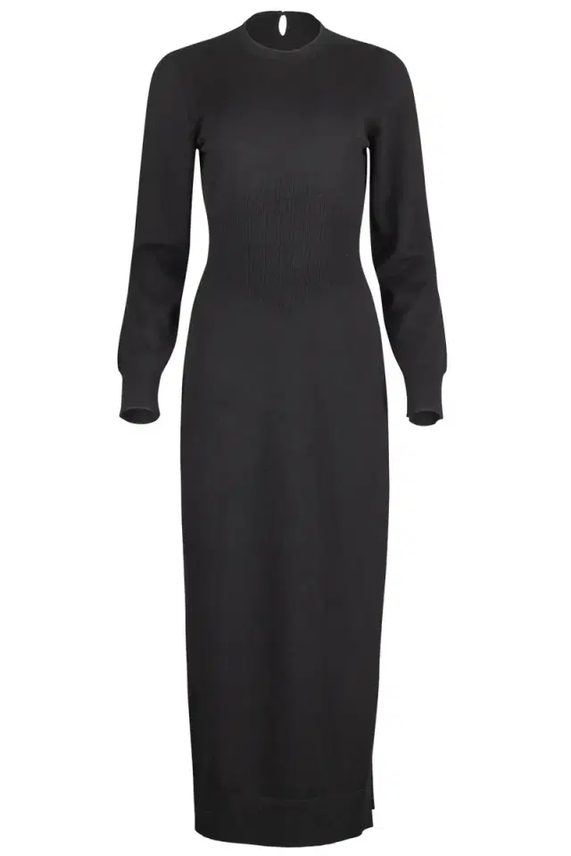 Long Sleeve Slit Dress