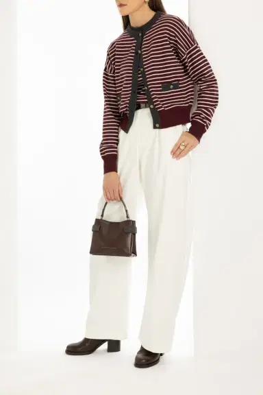Brunello Cucinelli Tailored Barrel Pant | Thumbnail 2 Brunello Cucinelli Tailored Barrel Pant | Thumbnail 2
