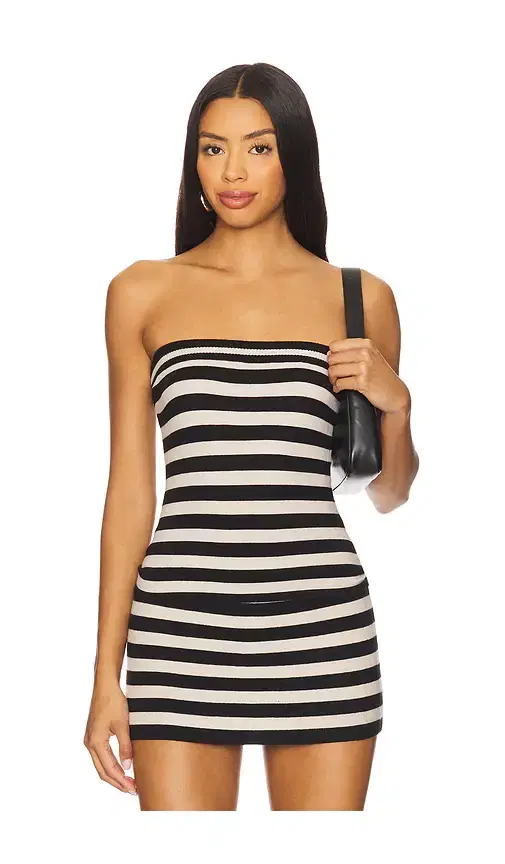 Sky Cloud Knit Strapless Top